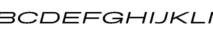 Grtsk Mega Regular Slant Font UPPERCASE