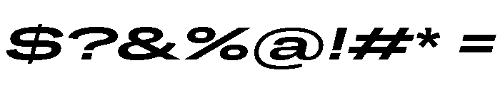 Grtsk Mega Semi Bold Slant Font OTHER CHARS
