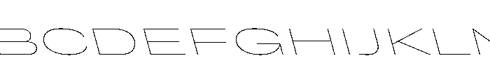 Grtsk Mega Thin Backslant Font UPPERCASE