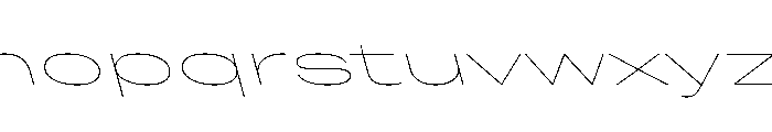 Grtsk Mega Thin Backslant Font LOWERCASE