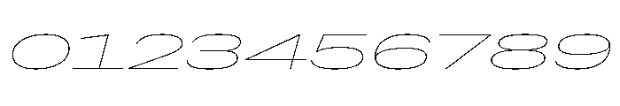 Grtsk Mega Thin Slant Font OTHER CHARS