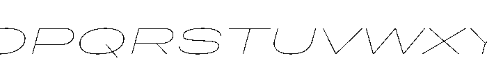 Grtsk Mega Thin Slant Font UPPERCASE