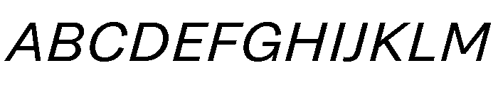 Grtsk Regular Slant Font UPPERCASE