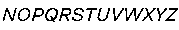 Grtsk Regular Slant Font UPPERCASE