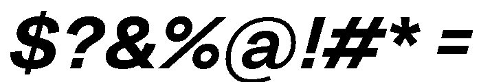 Grtsk Semi Bold Slant Font OTHER CHARS