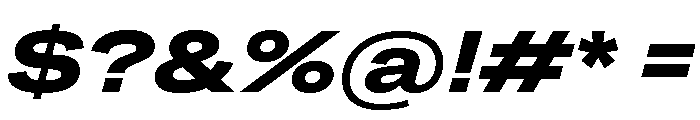 Grtsk Tera Bold Slant Font OTHER CHARS