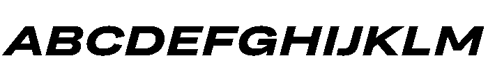 Grtsk Tera Bold Slant Font UPPERCASE