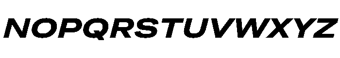 Grtsk Tera Bold Slant Font UPPERCASE