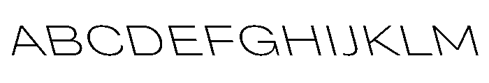 Grtsk Tera Extra Light Backslant Font UPPERCASE