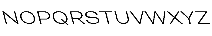 Grtsk Tera Light Backslant Font UPPERCASE