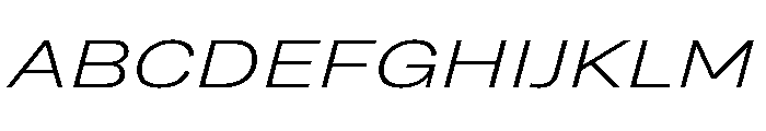 Grtsk Tera Light Slant Font UPPERCASE