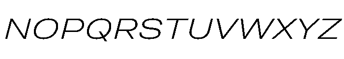 Grtsk Tera Light Slant Font UPPERCASE