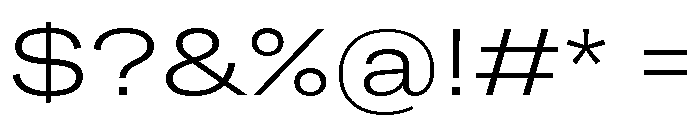 Grtsk Tera Light Font OTHER CHARS