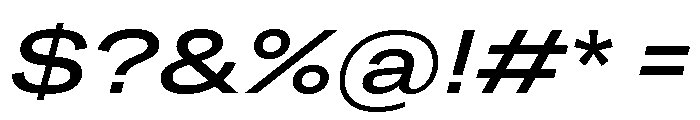 Grtsk Tera Medium Slant Font OTHER CHARS