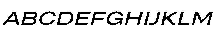 Grtsk Tera Medium Slant Font UPPERCASE