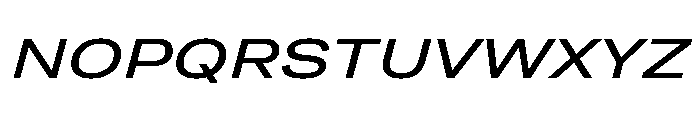 Grtsk Tera Medium Slant Font UPPERCASE