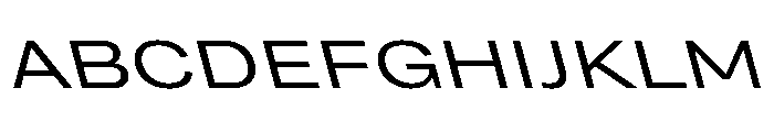 Grtsk Tera Regular Backslant Font UPPERCASE