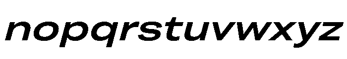 Grtsk Tera Semi Bold Slant Font LOWERCASE