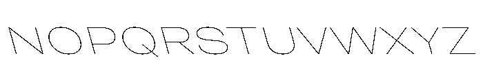 Grtsk Tera Thin Backslant Font UPPERCASE