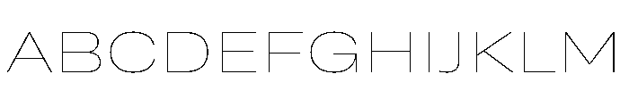 Grtsk Tera Thin Font UPPERCASE