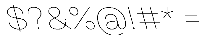 Grtsk Thin Backslant Font OTHER CHARS