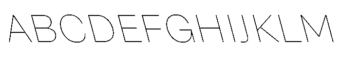 Grtsk Thin Backslant Font UPPERCASE