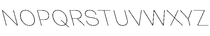 Grtsk Thin Backslant Font UPPERCASE