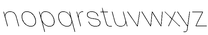 Grtsk Thin Backslant Font LOWERCASE