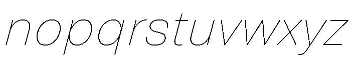 Grtsk Thin Slant Font LOWERCASE
