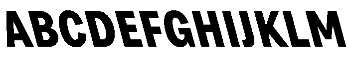 Grtsk Zetta Bold Backslant Font UPPERCASE