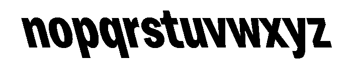 Grtsk Zetta Bold Backslant Font LOWERCASE