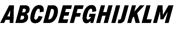 Grtsk Zetta Bold Slant Font UPPERCASE
