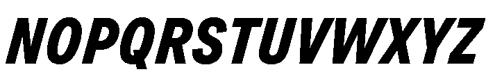 Grtsk Zetta Bold Slant Font UPPERCASE