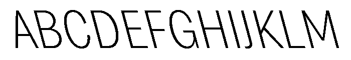 Grtsk Zetta Extra Light Backslant Font UPPERCASE