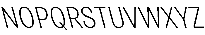 Grtsk Zetta Extra Light Backslant Font UPPERCASE