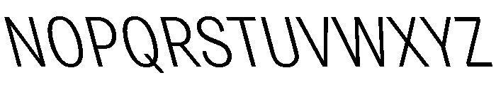 Grtsk Zetta Light Backslant Font UPPERCASE