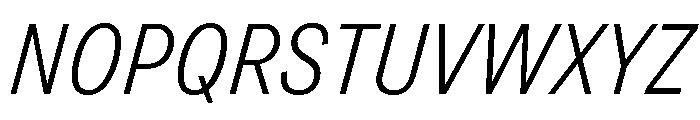 Grtsk Zetta Light Slant Font UPPERCASE