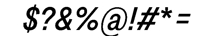 Grtsk Zetta Medium Slant Font OTHER CHARS