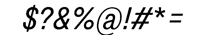 Grtsk Zetta Regular Slant Font OTHER CHARS