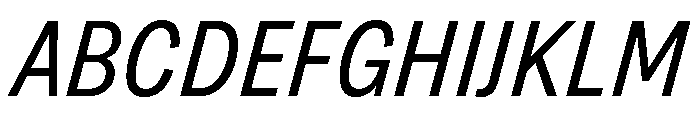Grtsk Zetta Regular Slant Font UPPERCASE