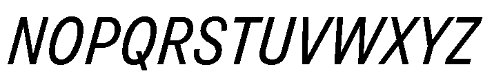 Grtsk Zetta Regular Slant Font UPPERCASE