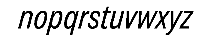 Grtsk Zetta Regular Slant Font LOWERCASE