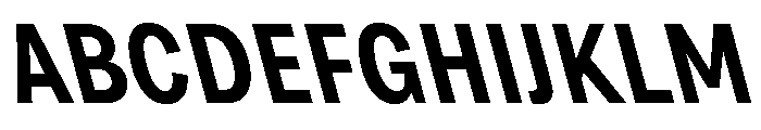 Grtsk Zetta Semi Bold Backslant Font UPPERCASE