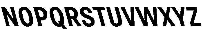 Grtsk Zetta Semi Bold Backslant Font UPPERCASE