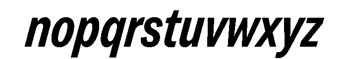 Grtsk Zetta Semi Bold Slant Font LOWERCASE