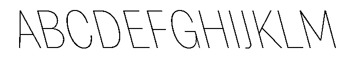 Grtsk Zetta Thin Backslant Font UPPERCASE