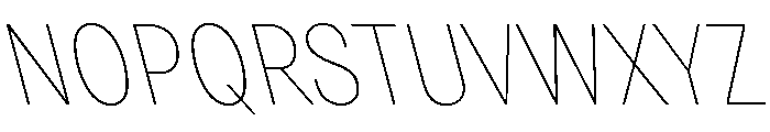Grtsk Zetta Thin Backslant Font UPPERCASE