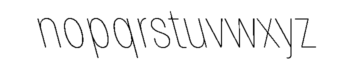 Grtsk Zetta Thin Backslant Font LOWERCASE