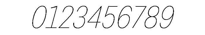 Grtsk Zetta Thin Slant Font OTHER CHARS