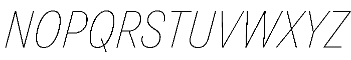 Grtsk Zetta Thin Slant Font UPPERCASE